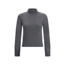 Ami Paris Grauer Kaschmir-Rollkragenpullover