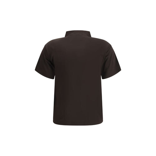 Margiela Brown Viscose Polo Shirt