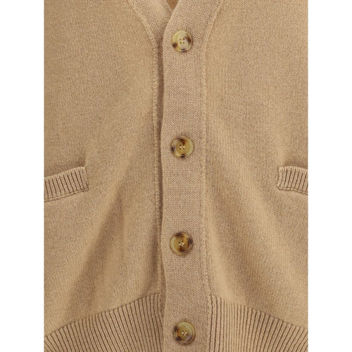 Laneus Beige Merino Wool Cardigan