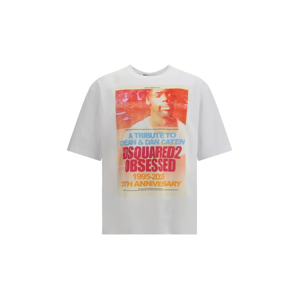 Dsquared² Weißes Baumwoll-T-Shirt