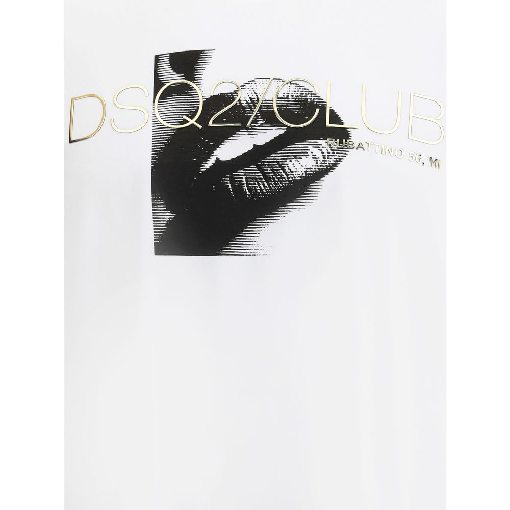 Dsquared² Baumwoll-T-Shirt in Weiß