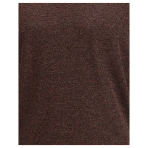 Cruna Brauner Rollkragenpullover aus Wolle