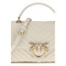 PINKO Geldbörse aus weißem Kalbsleder Bos Taurus