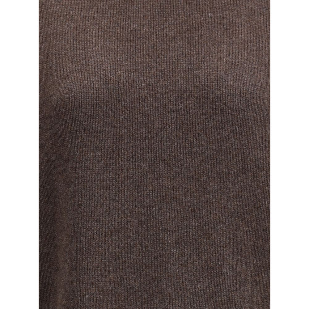 Brunello Cucinelli Brauner Kaschmir-Rollkragenpullover
