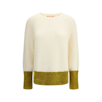 Marni Fleece-Woll-Sweatshirt mit Multicolor-Muster