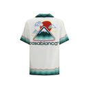 Casablanca Seidenhemd mit Muster in Weiß