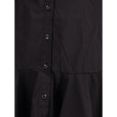 Ganni Schwarzes Baumwoll-Freizeitkleid