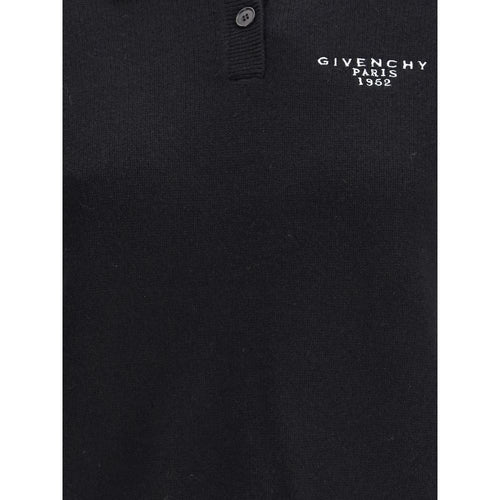 Givenchy Schwarzes Woll-Poloshirt