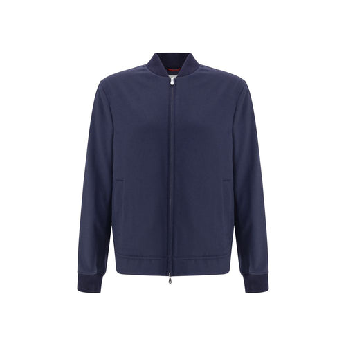 Brunello Cucinelli Blauer Kaschmir-Bomber