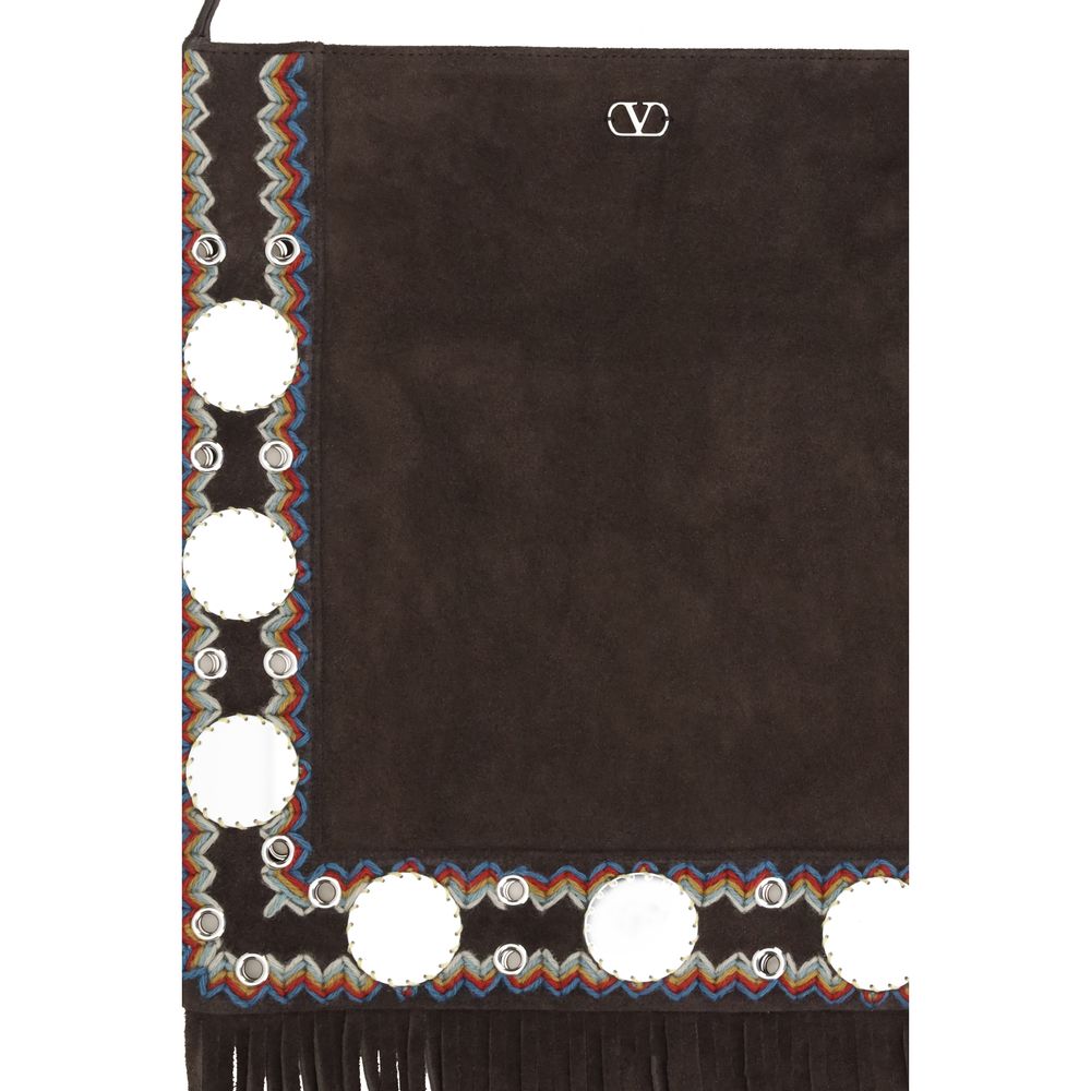 Valentino Garavani Brown Calfskin Bag Bos Taurus