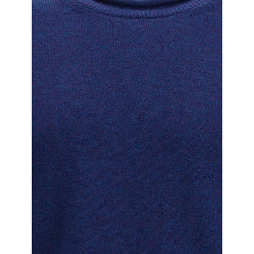Comme Des Garçons Blauer Woll-Sweatshirt