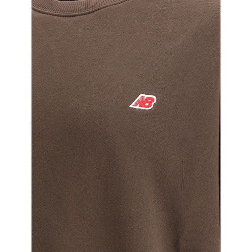 New Balance Braunes Baumwoll-Sweatshirt