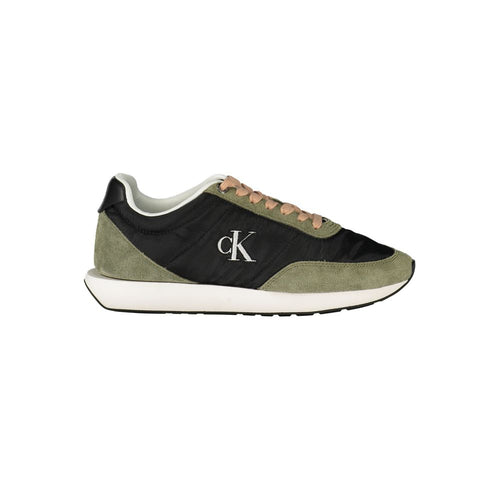 Calvin Klein Schwarzes Leder Damen Sneaker