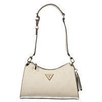 Guess Jeans Beige Polyethylen Frauen Handtasche
