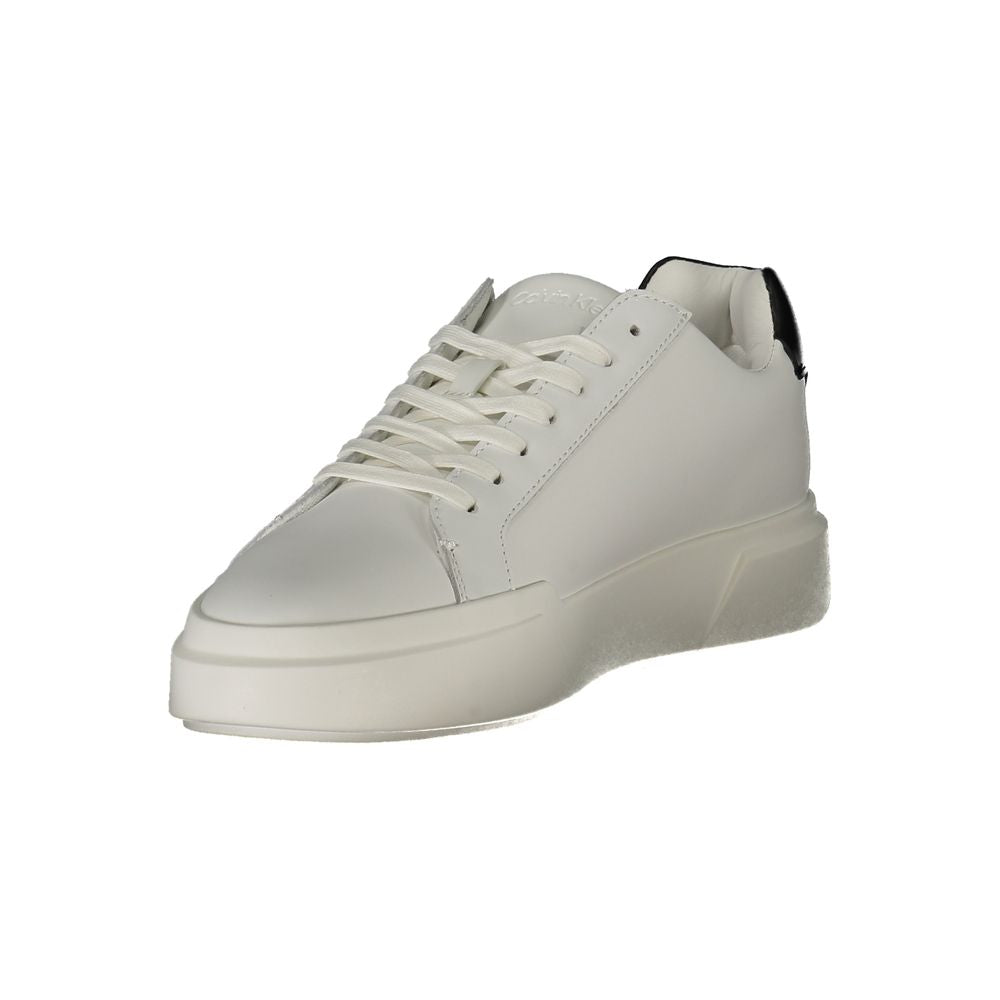 Calvin Klein Weißes Leder Herren Sneaker