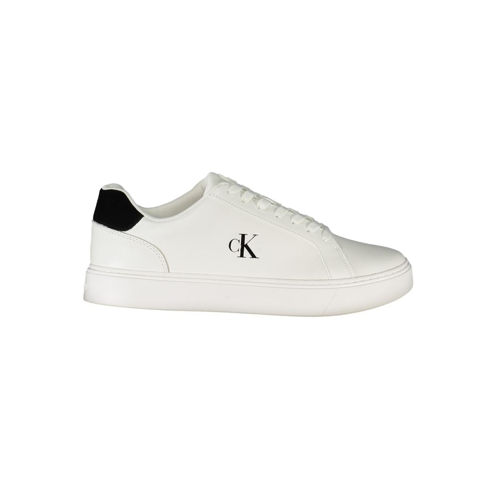 Calvin Klein Weißes Leder Herren Sneaker