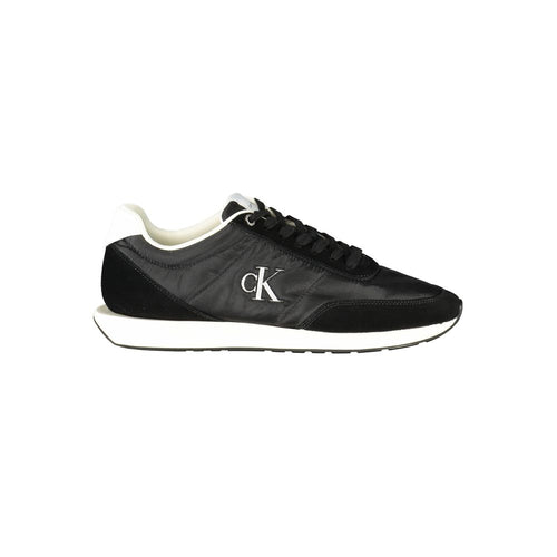 Calvin Klein Schwarzer Recycelter Polyester Herren Sneaker