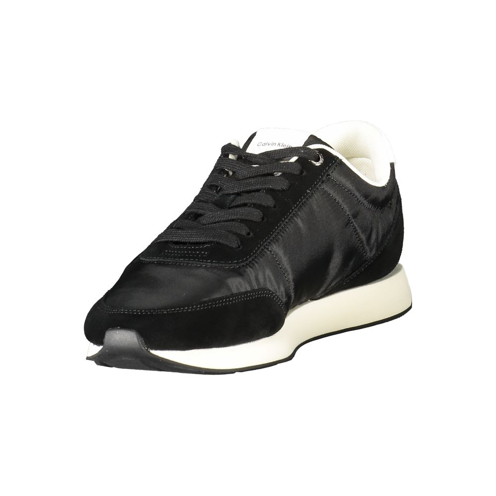 Calvin Klein Schwarzer Recycelter Polyester Herren Sneaker