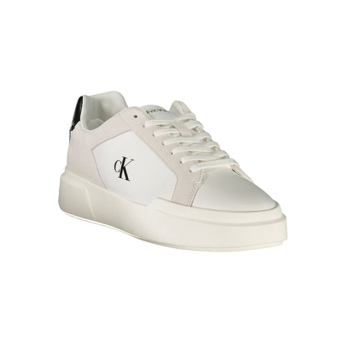 Calvin Klein White Leather Men's Sneakers