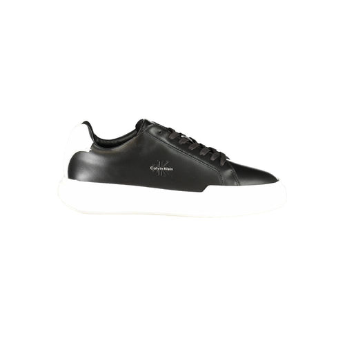 Calvin Klein Black Leather Men's Sneakers