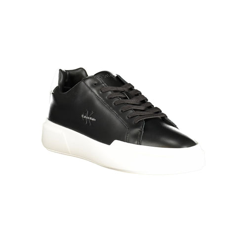 Calvin Klein Black Leather Men's Sneakers
