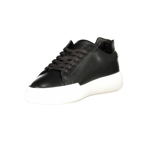 Calvin Klein Black Leather Men's Sneakers