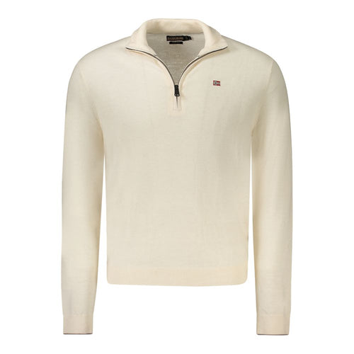 Napapijri White Wool Sweater for Men