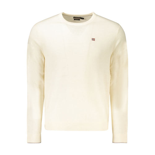 Napapijri White Wool Sweater for Men