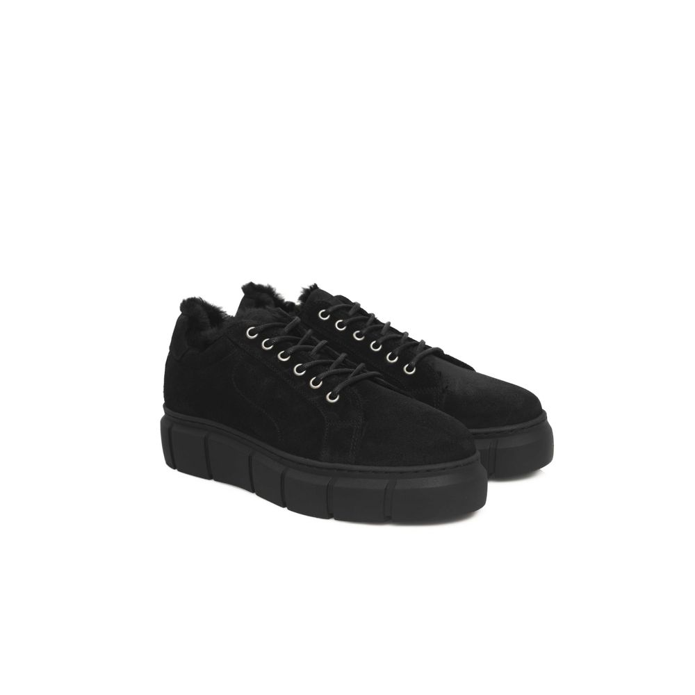 Cerruti 1881 Black Women's Sneakers in Calfskin Leather