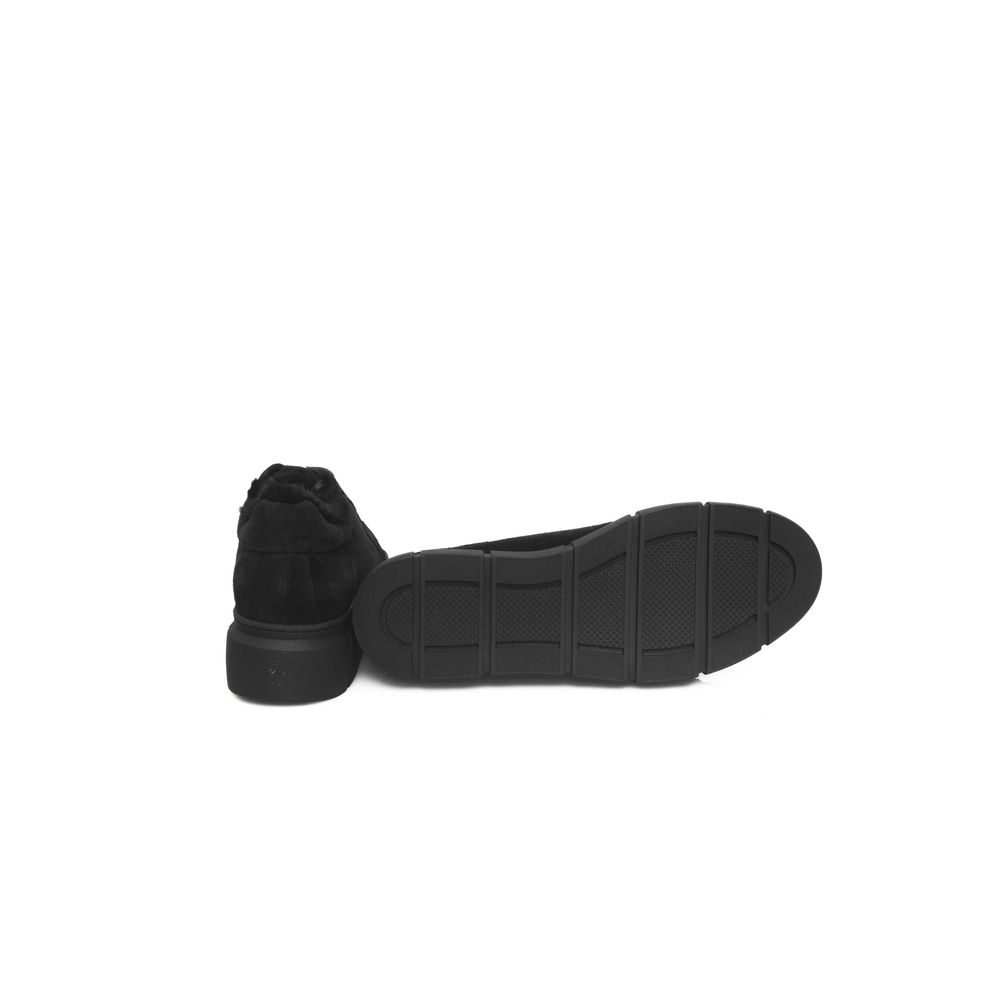 Cerruti 1881 Black Women's Sneakers in Calfskin Leather