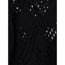 Jil Sander Schwarzer Woll-Fleece-Pullover