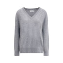 Jil Sander Grauer Woll-Sweatshirt