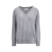 Jil Sander Grauer Woll-Sweatshirt