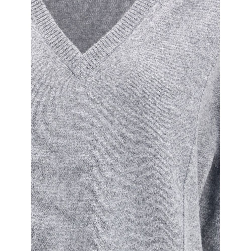 Jil Sander Grauer Woll-Sweatshirt