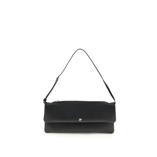 Courrèges Black Calfskin Bos Taurus Shoulder Bag