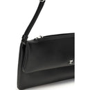 Courrèges Black Calfskin Bos Taurus Shoulder Bag