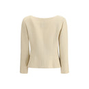 Valentino Wollmantel aus Cremefarbenem Fleece