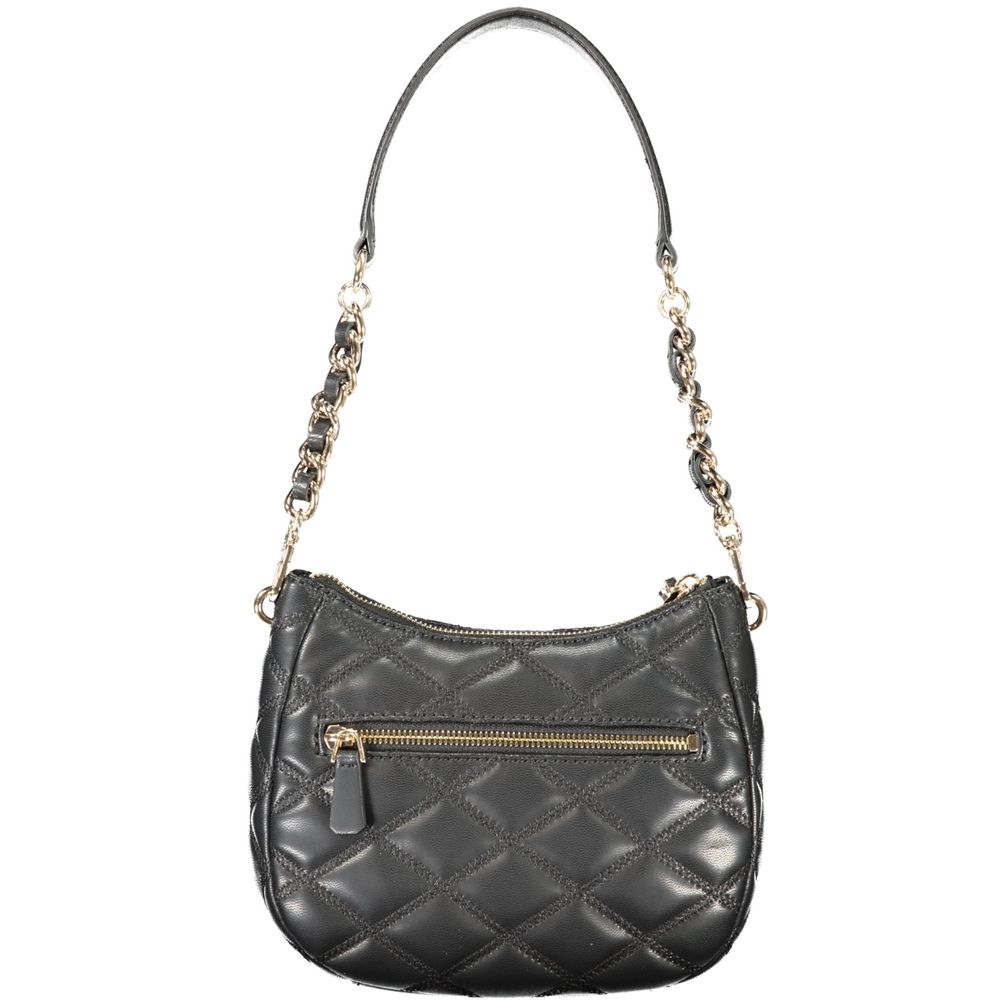Guess Jeans Schwarze Polyethylen-Handtasche