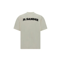 Jil Sander Baumwoll-T-Shirt in Weiß