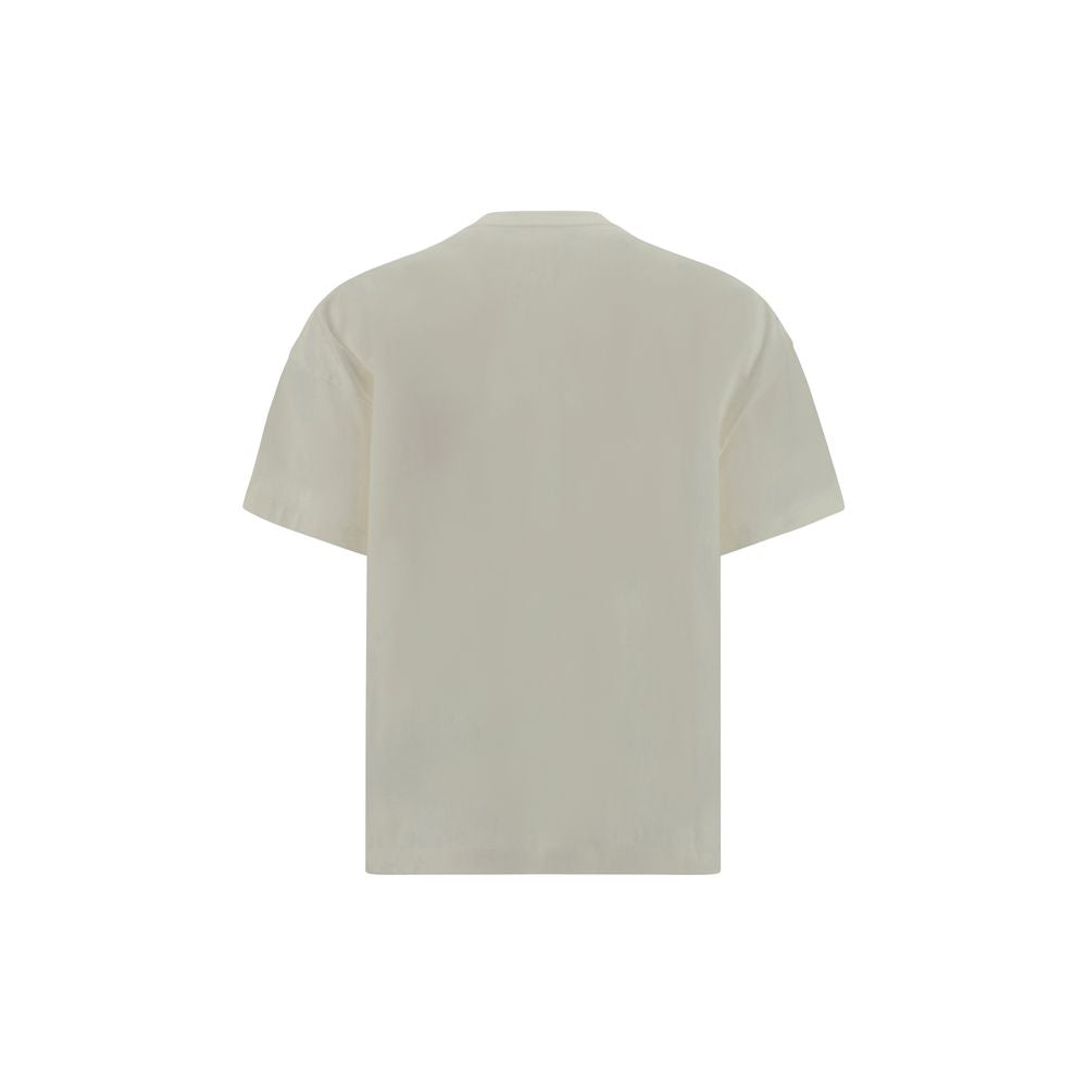 Jil Sander Baumwoll-T-Shirt in Weiß