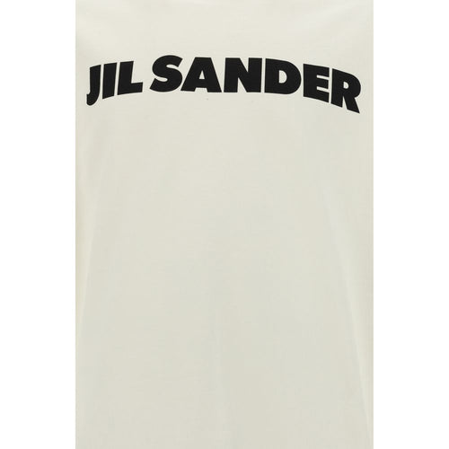 Jil Sander Baumwoll-T-Shirt in Weiß