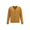 Brooksfield Gelber Fleece-Wollcardigan