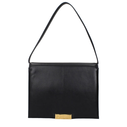 Jil Sander Schwarze Ledertasche