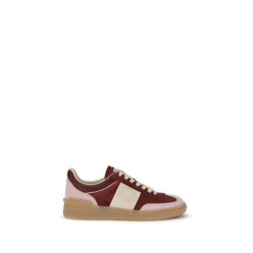 Valentino Garavani Red Calfskin Sneakers Bos Taurus