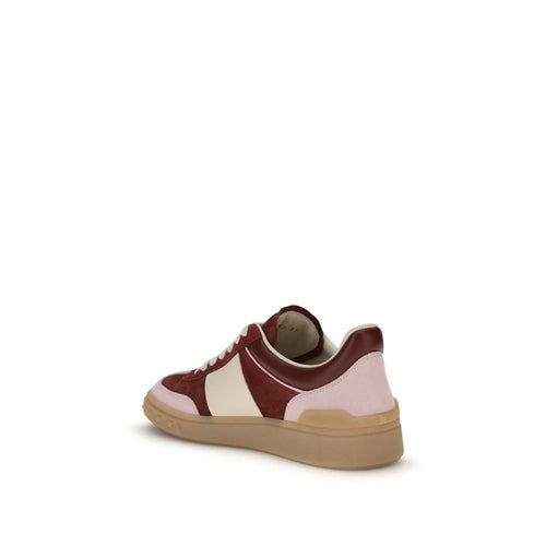 Valentino Garavani Red Calfskin Sneakers Bos Taurus