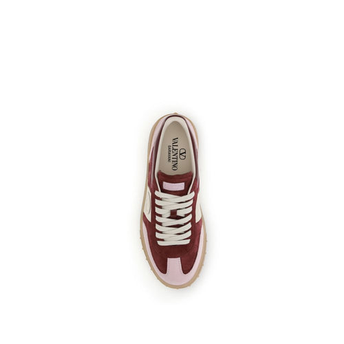 Valentino Garavani Red Calfskin Sneakers Bos Taurus