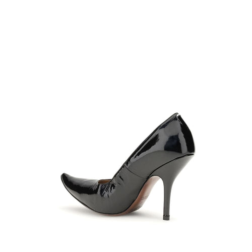Margiela Schwarze Kalbsleder-Bos-Taurus-Pumps mit hohem Absatz