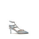 Valentino Garavani Hellblaue High-Heel-Pumps aus Stoff