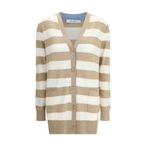 Max Mara wool cardigan made of fleece in multicolor