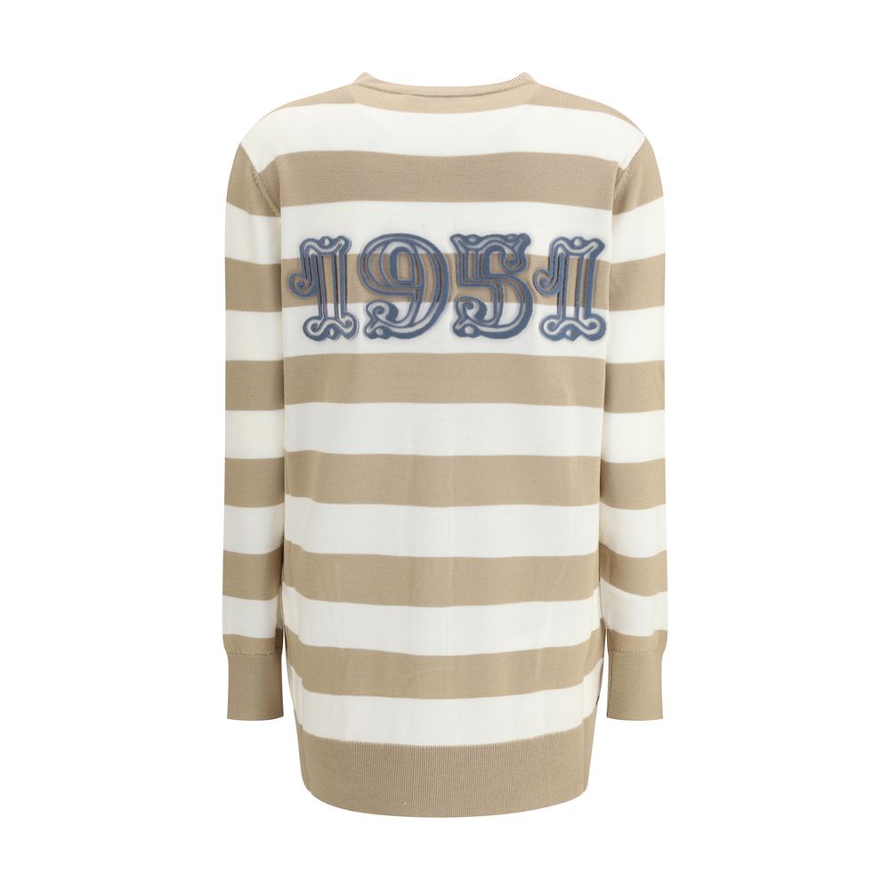 Max Mara Wollstrickjacke aus Fleece in Multicolor